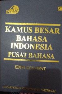 KAMUS BESAR BAHASA INDONESIA PUSAT BAHASA